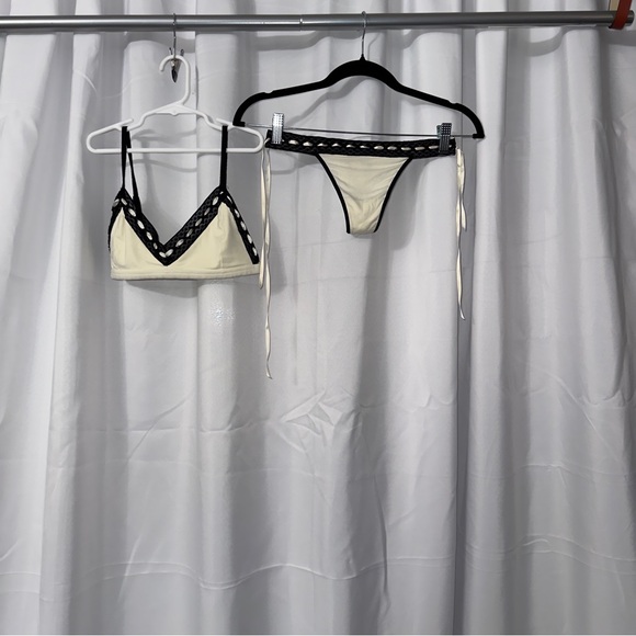 Nina Other - Nina Cream and Black Bikini Set